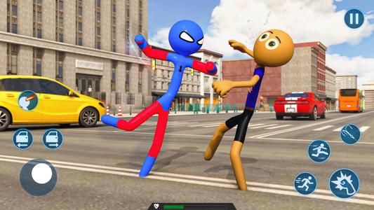 Flying Hero Stickman Rope Hero