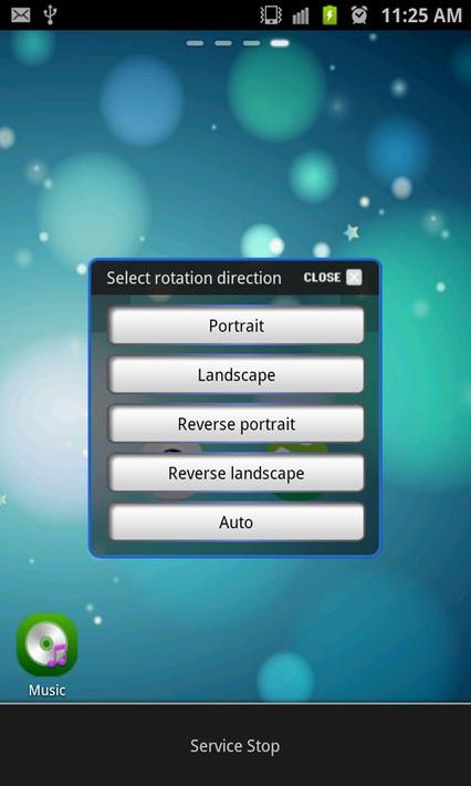 Screen Rotation Control