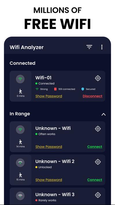 WIFI Analyzer: WIFI Passwords