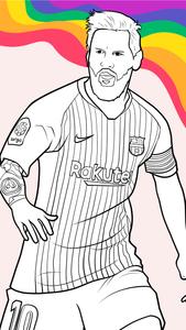 Draw Coloring Football Players