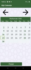 Hijri calendar (Islamic Date)