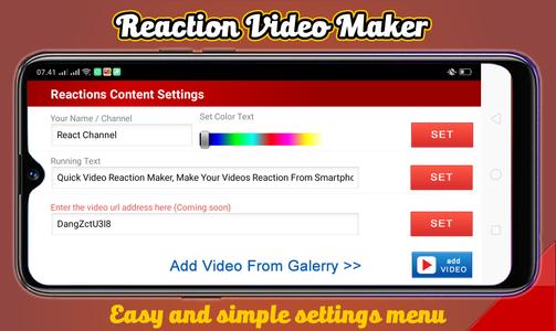 Reaction Video Maker App