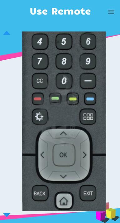 Remote for Sharp Smart TV