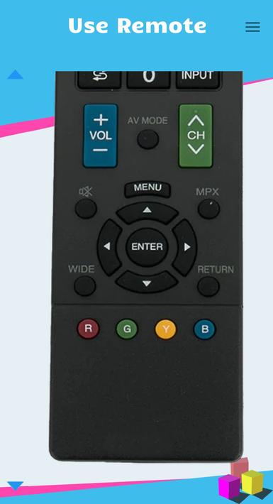 Remote for Sharp Smart TV