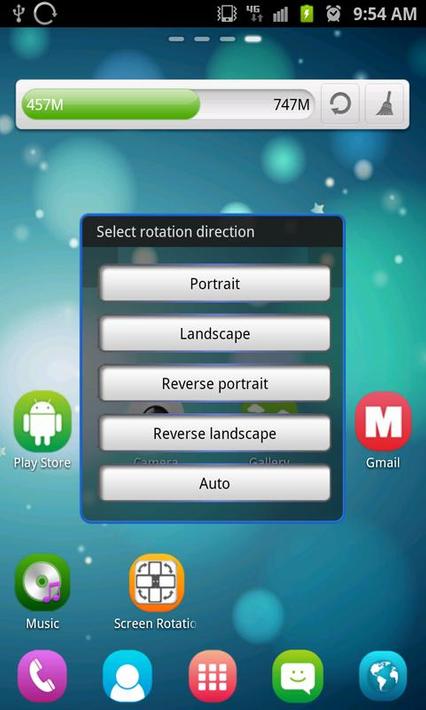 Screen Rotation Control