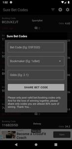 Sure Bet Codes