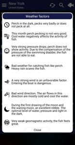 Fishing forecast