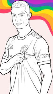 Draw Coloring Football Players