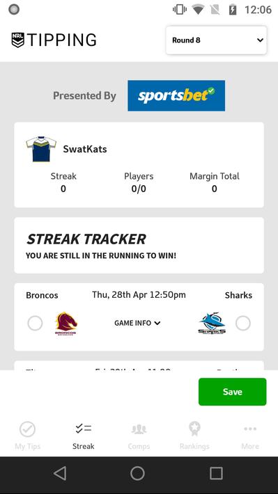 NRL Tipping