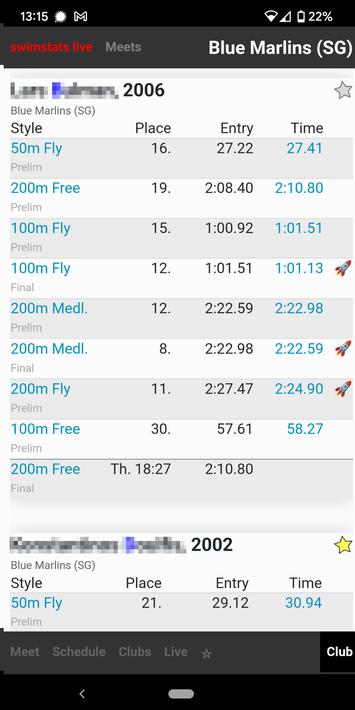 swimstats live