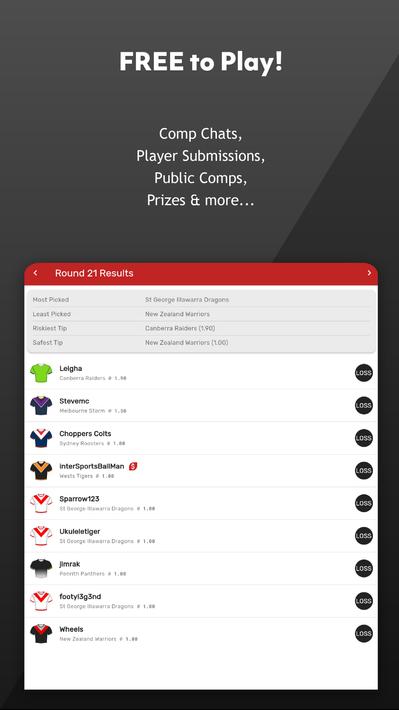AFL & NRL Tipping - One Pick