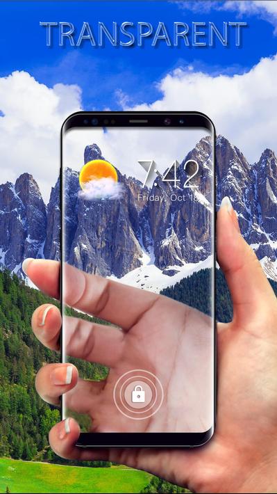 Transparent Phone Lock Screen