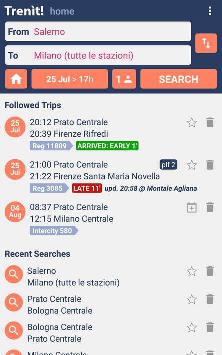 Trenit - find Trains in Italy