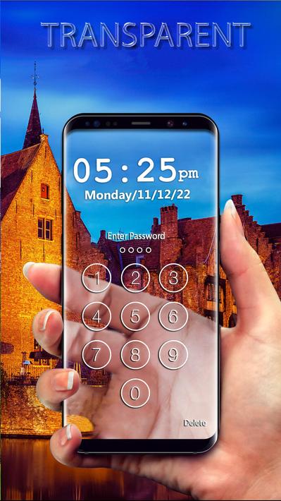 Transparent Phone Lock Screen