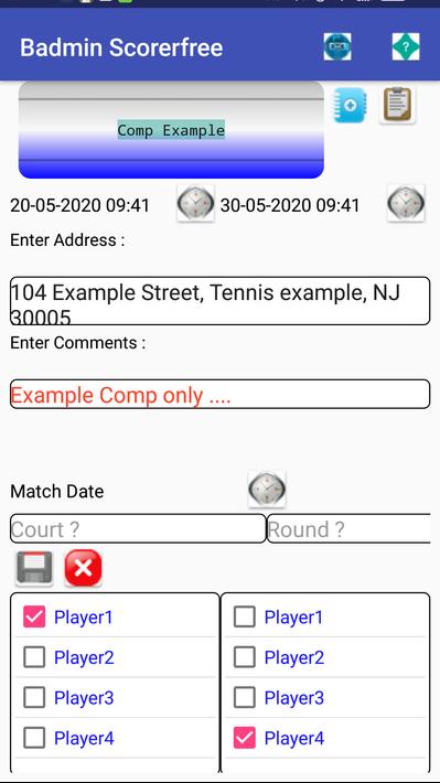 Badminton Match Scorer
