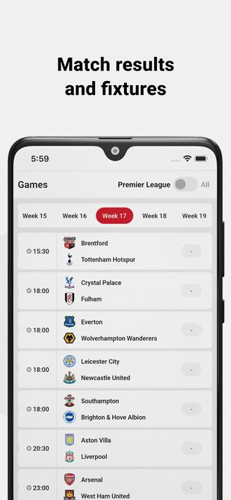 Premier League Live Score