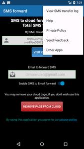 Forward SMS to Email or Cloud