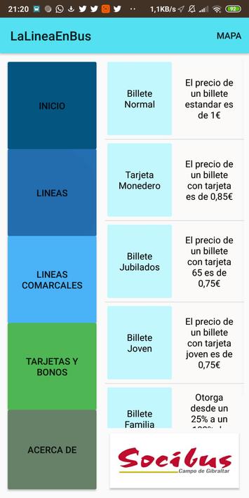 La Linea en Bus