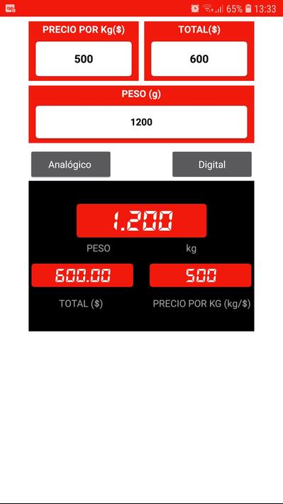 Balanza analógica - digital