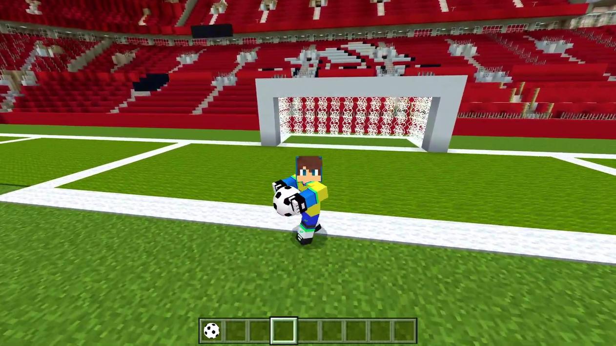 Soccer mod in Minecraft