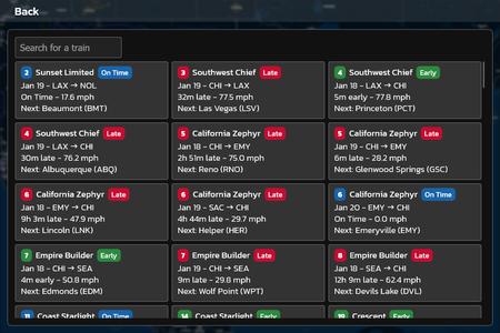 Amtraker | Amtrak Tracker