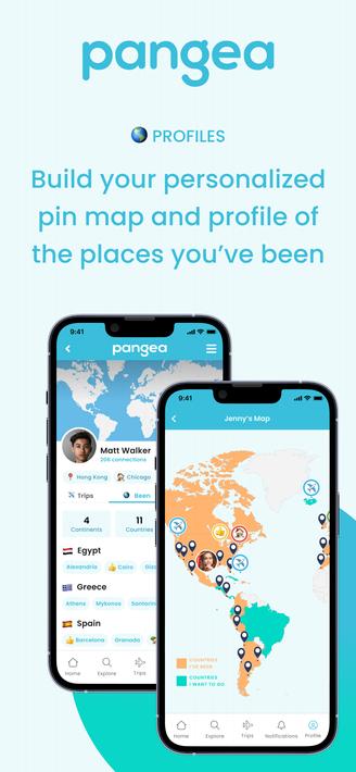 Pangea, the social pin map