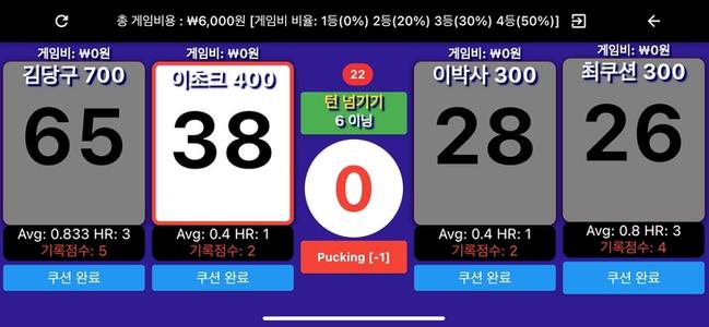 당구점수판