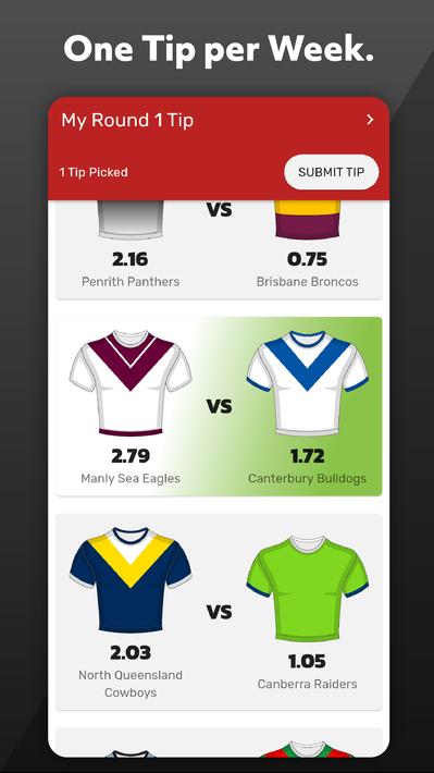 AFL & NRL Tipping - One Pick