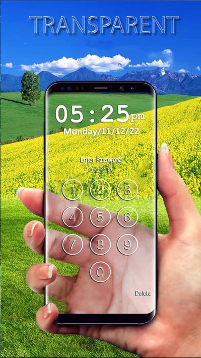 Transparent Phone Lock Screen