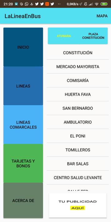 La Linea en Bus