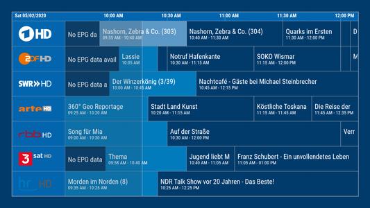 dream Player TV for TVheadend