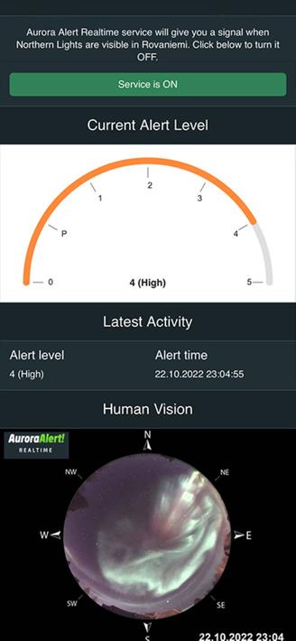 Aurora Alert Realtime