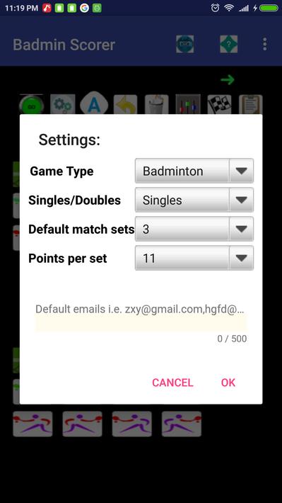 Badminton Match Scorer