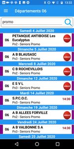 Pétanque Calendriers Concours