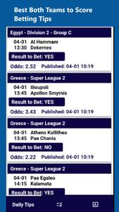 BTTS Betting Tips Daily Bets