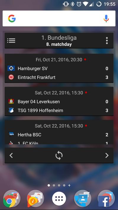 Widget for Bundesliga