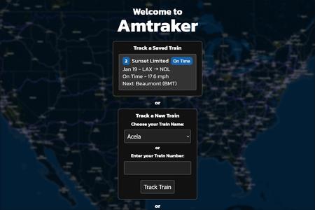 Amtraker | Amtrak Tracker