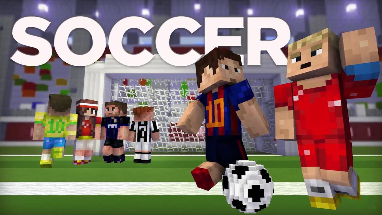 Soccer mod in Minecraft