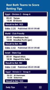 BTTS Betting Tips Daily Bets