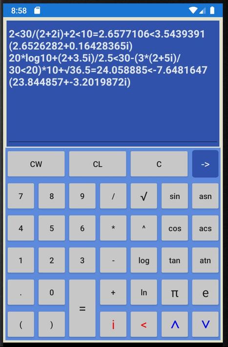 Calculadora Complejos
