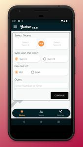 Cricket Scoring App - Yorker