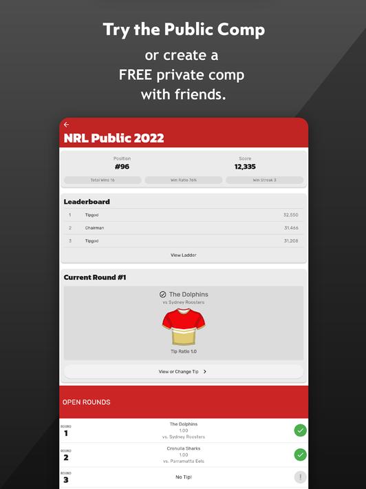 AFL & NRL Tipping - One Pick