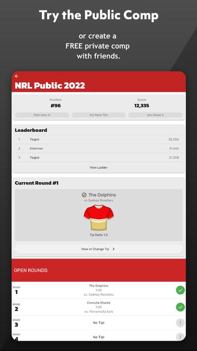 AFL & NRL Tipping - One Pick