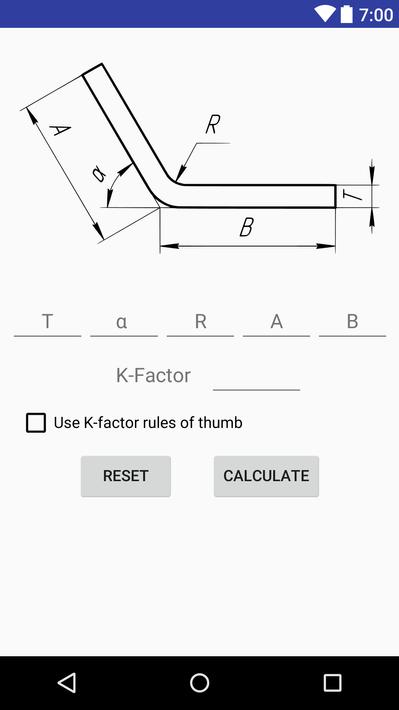 Bending Sheet Metal Calculator