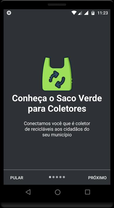 Saco Verde - Coletor