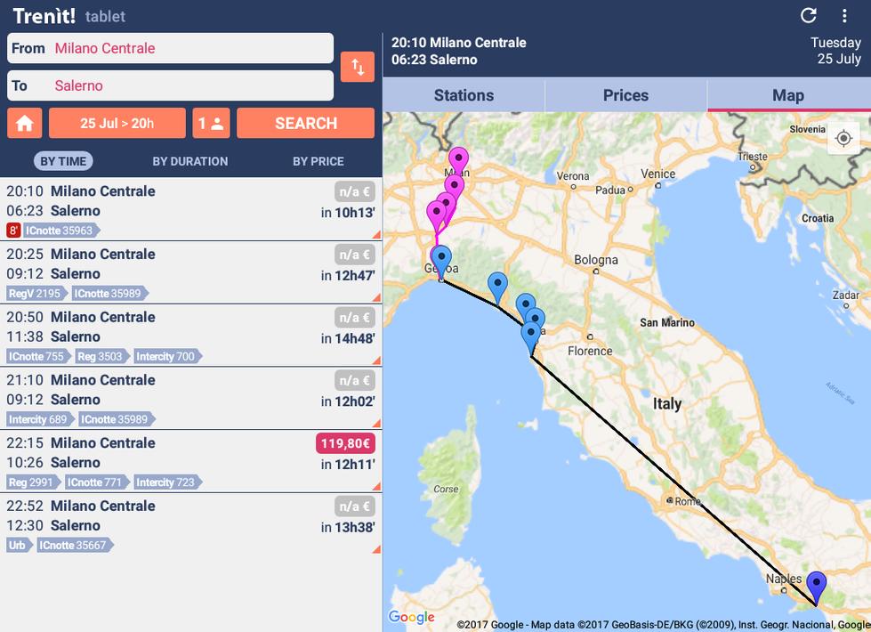 Trenit - find Trains in Italy