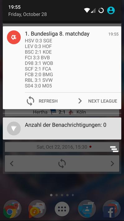Widget for Bundesliga