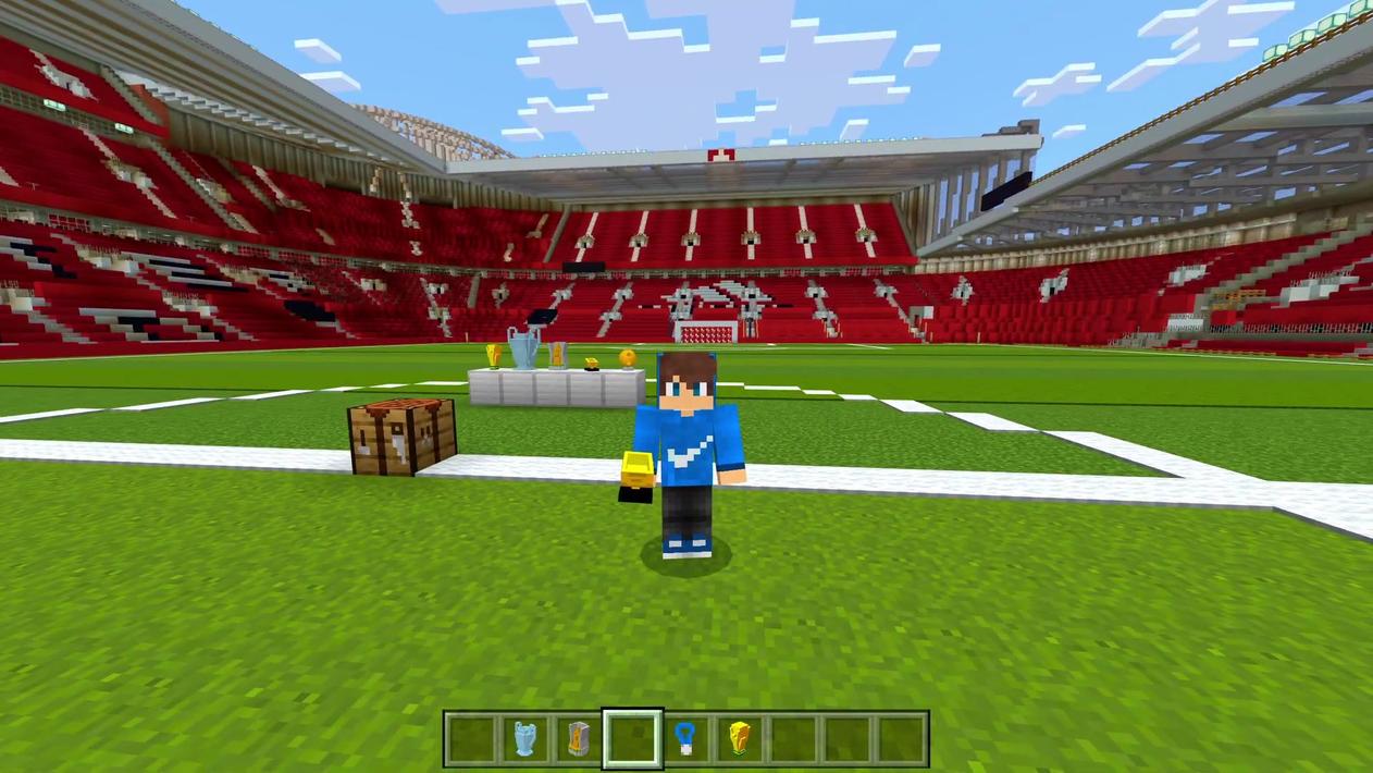 Soccer mod in Minecraft